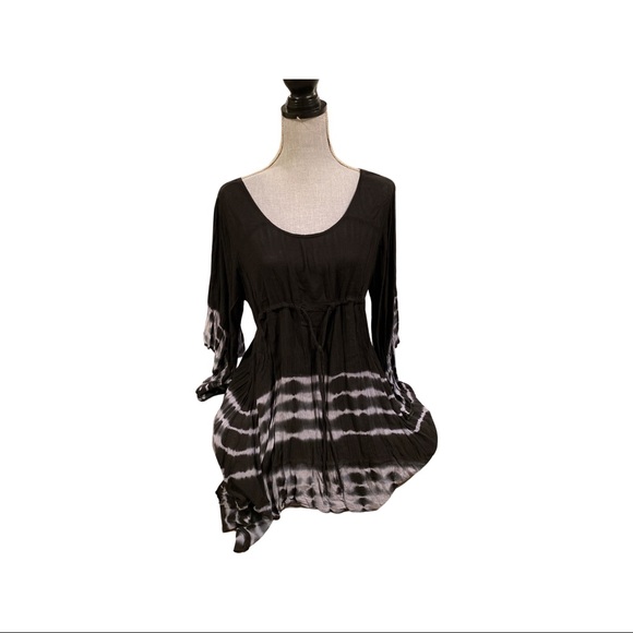 Tie dye, cinched waist tunic/dress - Picture 1 of 2